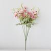 2 Pcs Simulated Flowers Bunch Artificial Daisies with Flexible Stem Weatherproof Fake Flowers for Vase Garden Home Decor Spring Summer Decoration