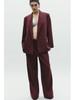 2025 Women's Double-Breasted Suit Jacket & High-Waisted Pants Set - European & American Casual Style