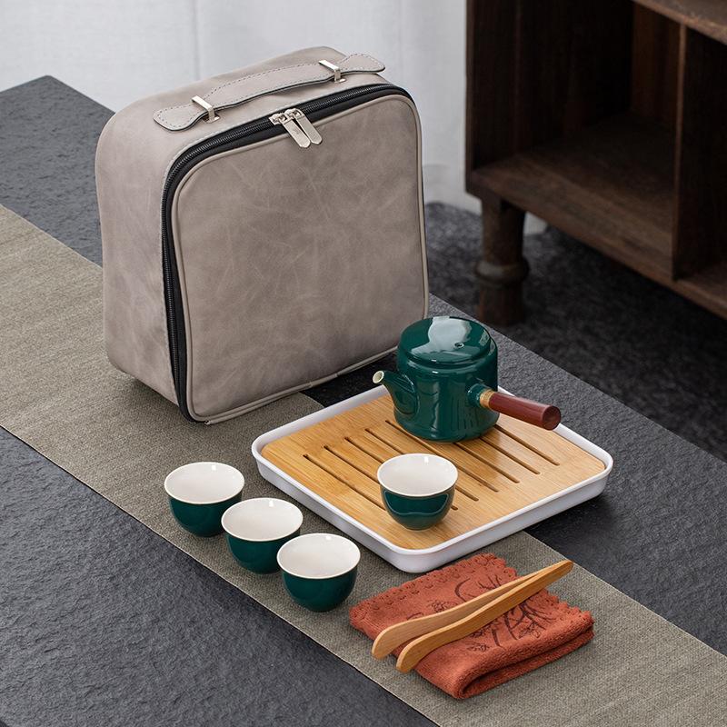 Ceramic Portable Kung Fu Travel Tea Set Banking Enterprise Company Annual Meeting Gifts Business Gifts