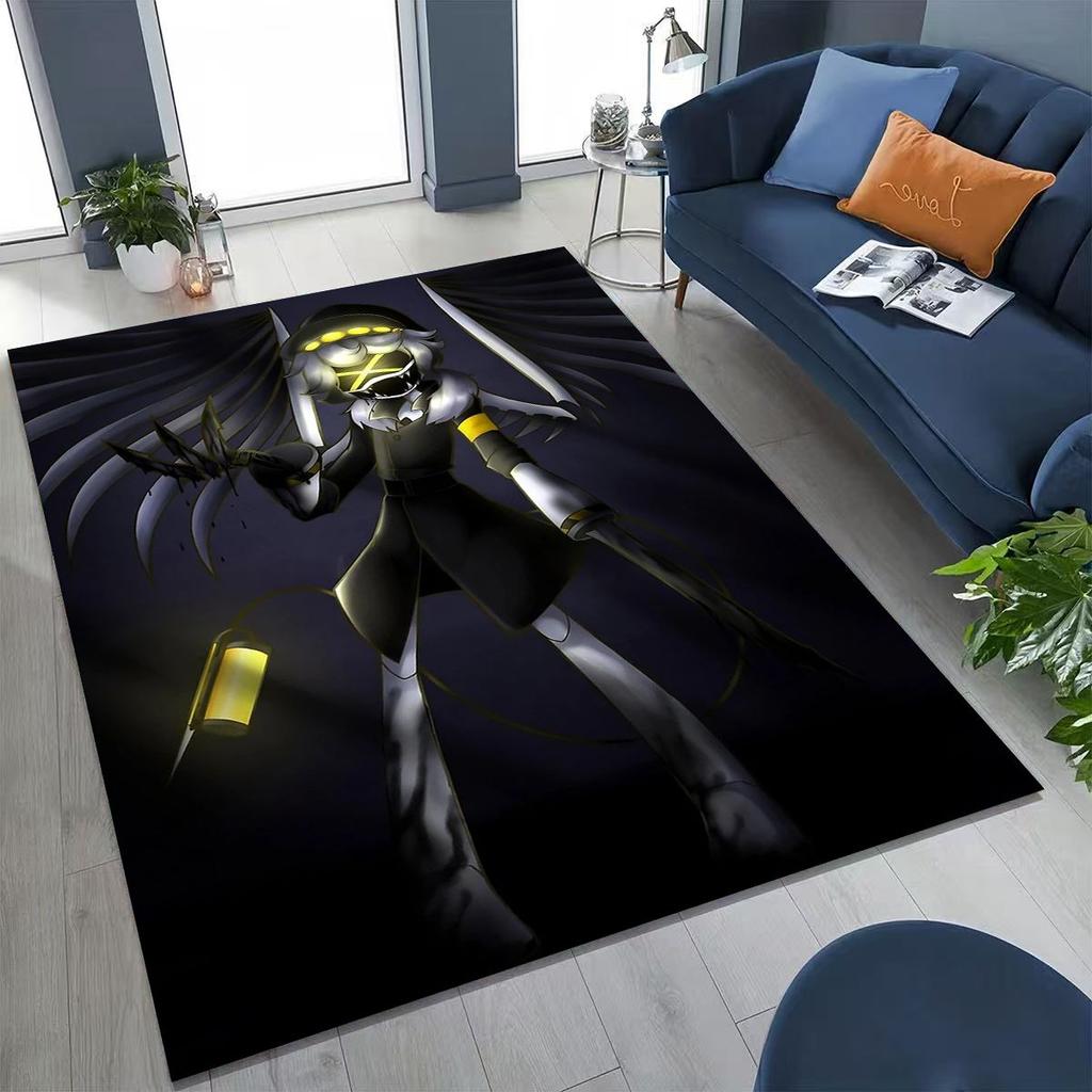 Cartoon Murder Drones Uzi Robot Art Rug for Bedroom Living Room Sofa Home Doormat Decor,Large Kids Play Non-slip Floor Mat