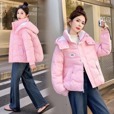 Winter New Cotton-padded Clothes Fashionable Versatile Hooded Bread Clothes Foreign Style Simple Cotton-padded Jackets Cotton-padded Clothes Women'