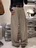 Women's Khaki Wide-Leg Jeans - 2026 Autumn Fashion Versatile Casual Style