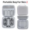1pc Portable PU Leather Carrying Case For DJI NEO2 Outdoor Portable Crossbody Hard Shell Bag Accessory Box