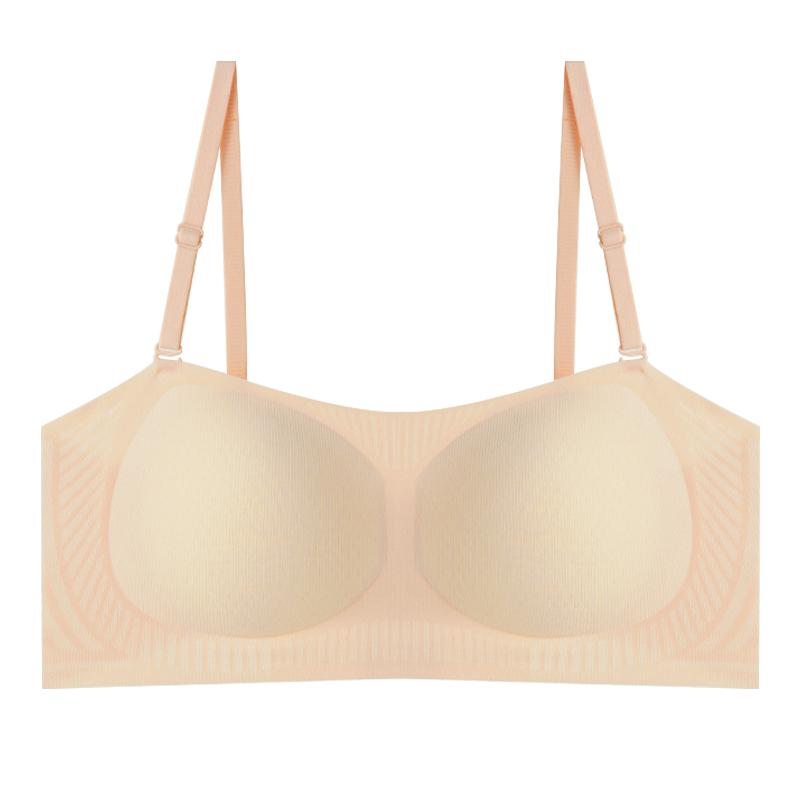 Women's Strapless Anti-Slip Support Lightweight Bra Summer Cool Breathable Comfortable Invisible Seamless Soft Wire Free Bra