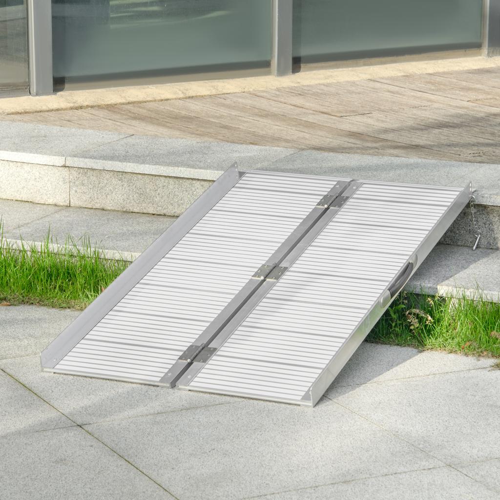 Loading Ramp Wheelchair Access Ramp Foldable Anti Slip Load Capacity 270 Kg