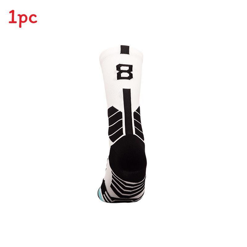 Basketballsocken für Erwachsene aus atmungsaktivem Nylonmaterial für sportliche Leistung und Feuchtigkeitstransport