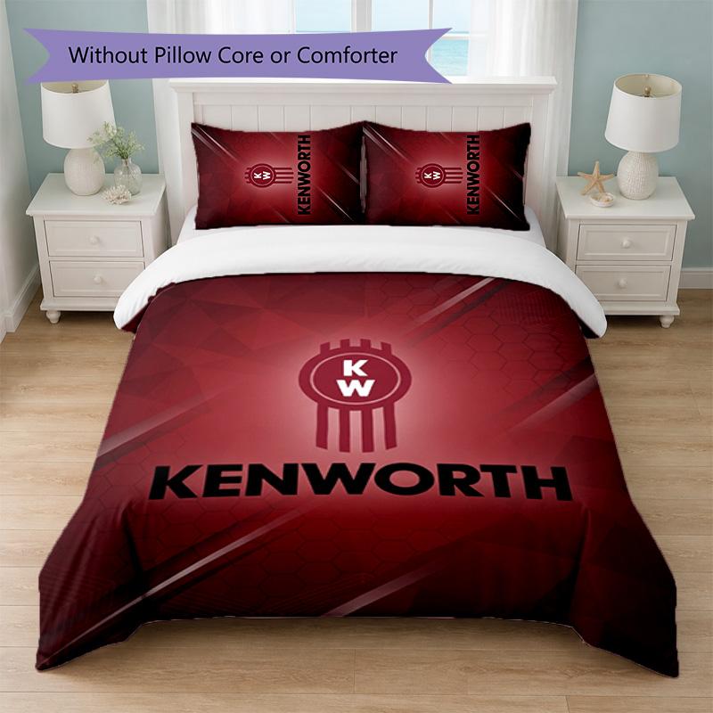 Set Biancheria da Letto Kenworth Stampa 3 Pezzi Copripiumino con Due Federe Biancheria da Letto Morbida per Camera da Letto Domestica