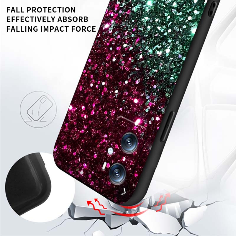 Shining creative patterns For OPPO Reno 5 6 7 A96 A40 A58 Realme GT A74 A78 Neo2 A74 A78 Find X5 X3 X7 X8 Black Phone Case