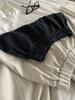 2025 Spring Retro Patchwork Women's Slimming Wide-Leg Workwear Pants