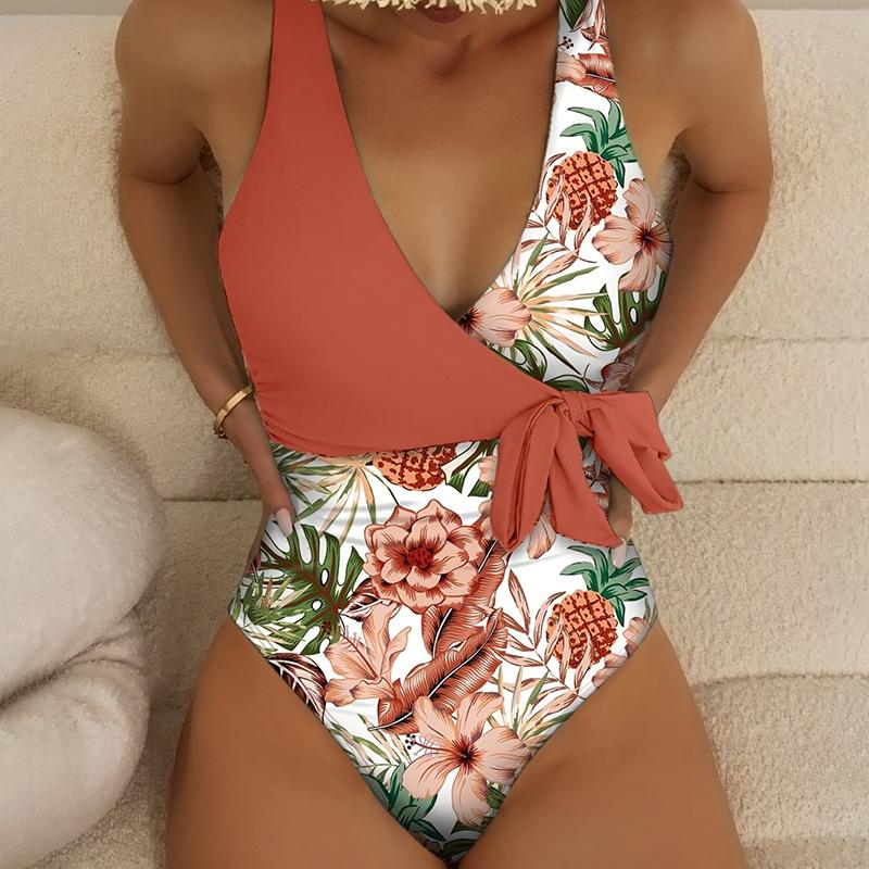 TS JYL-SW163 Multi-Print Bikini Set, Two-Piece Trendy Swimwear For Ladies S