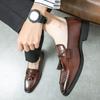 Fashion New Luxury Designer Unique Tassels Slip On Driving Shoes For Men Casual Loafers Business Formal Dress Footwear Zapatos Hombre