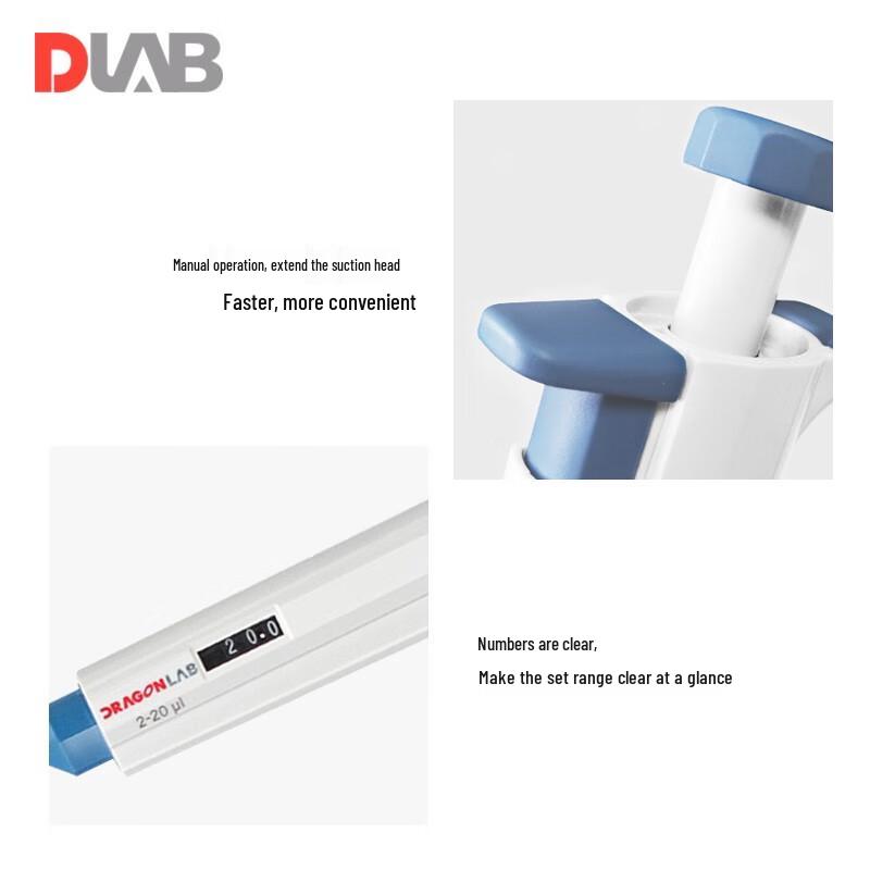 DLAB TopPette Manual Single-Channel Pipette