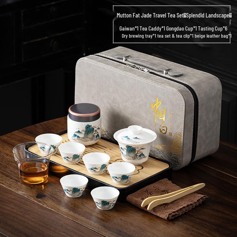 Chinese Ceramic Travel Tea Set