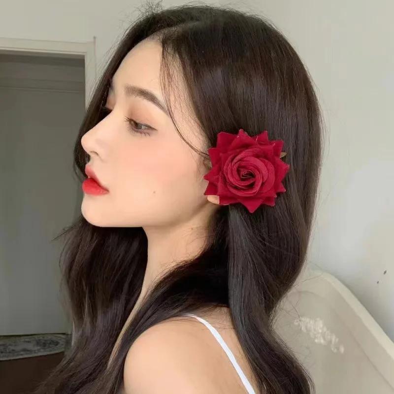 Personality Trend Dreamy Dark Lolita Lolita Lace Wrist Sleeves Women's Burgundy Rose Gown Sleeve Temperament