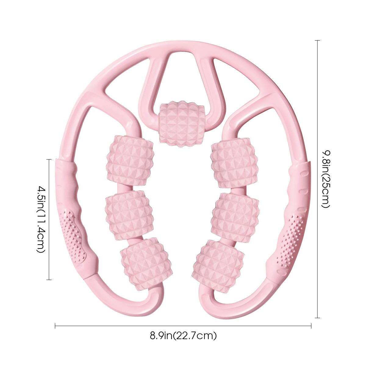 

29 roller handheld leg beauty tool yoga stick ring leg clamp roller stick deep tissue trigger point rapid recovery