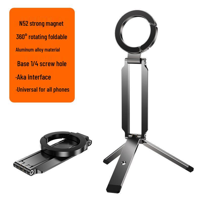 Magnetic Multi-Function Phone Holder: Carabiner, Selfie Stick & Tripod