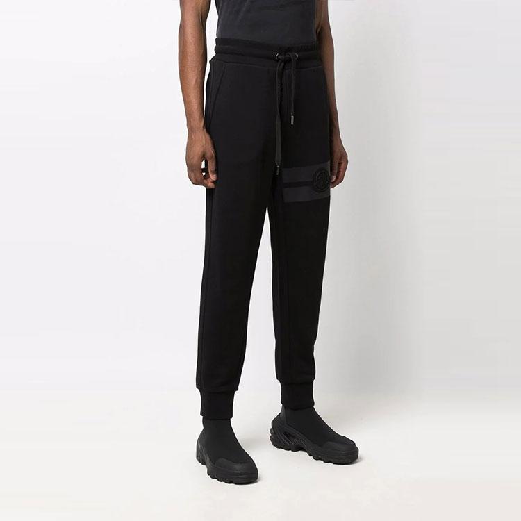 Moncler Pattern Printed Solid Color Tapered Knit Sweatpants Men bottoms G20918H00002809KR
