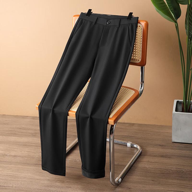 

Yiliteng Men s YTMMC7001 Casual Straight-Leg Trousers 40