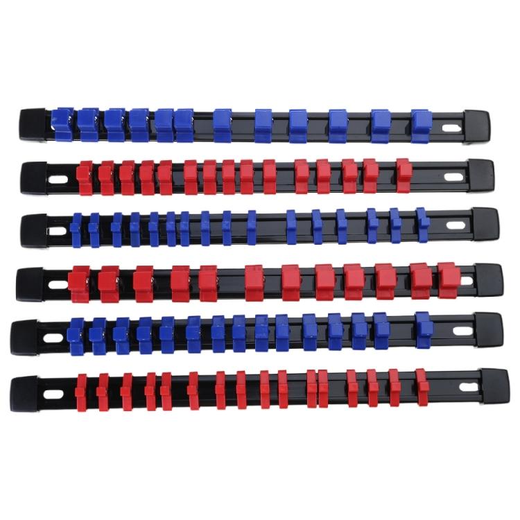 6Pcs Socket Organizer Tray Rack Holder Metric SAE 14 38 12 Red Blue Holder 1 2060₽