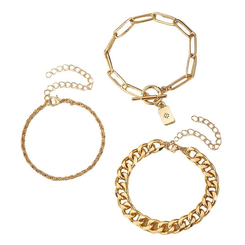 Simple personalized jewelry men's and women's hip-hop style fashion trend stainless steel titanium steel bracelet