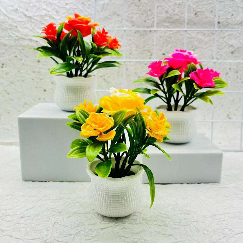 Rose Simulated Flower Arrangement Durable Foam Material For Office Decor Home