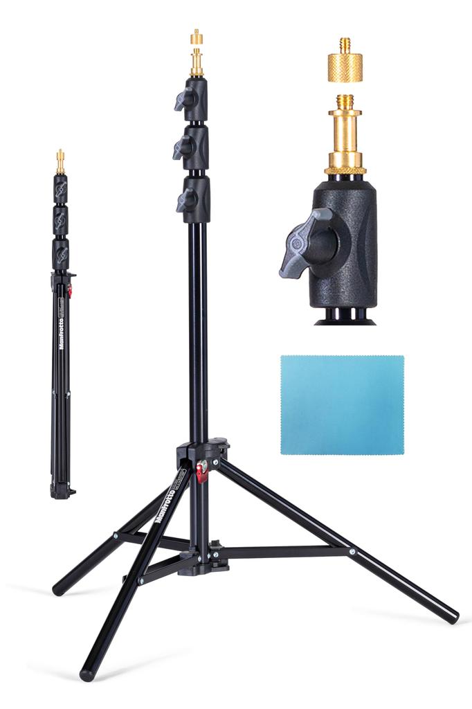 Manfrotto Aluminum Mini Compact Stand AC 211cm Cleaning Cloth Included JP A00023BMS