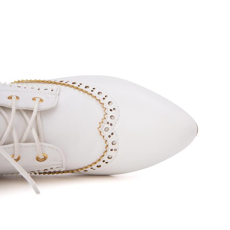 Cizme scurte de damă cu toc înalt Cizme scurte noi, cu toc gros, sculptate în stil britanic, mari, versatile, de culoare solidă