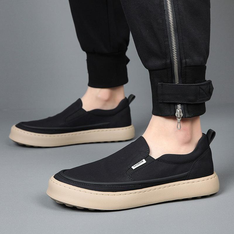 Cloth Shoes Men 2025 Summer Versatile Ice Silk Breathable Casual Shoes Trendy Men