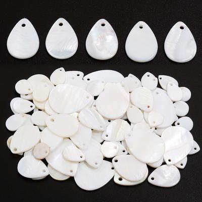 5-30pcs 8-18mm Natural White Shell Beads Water Drop Shape Mother of Pearl Shell Beads For Jewelry Making DIY Necklace Supplies