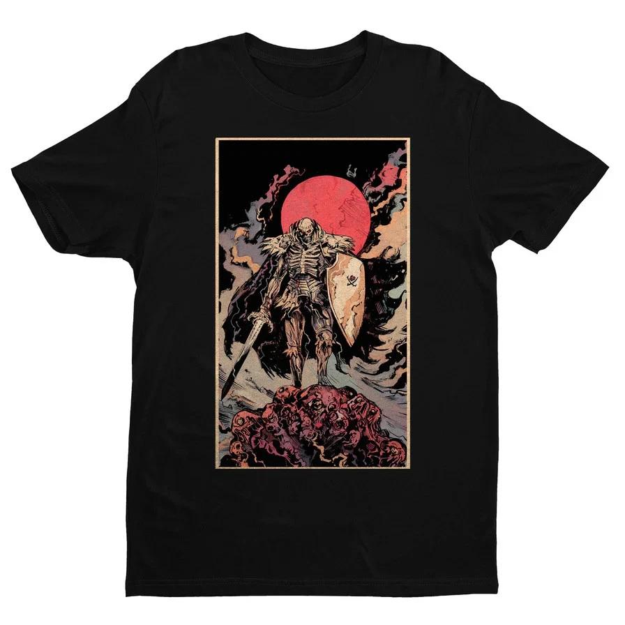Anime Berserk Skull Knight Black T Shirt Size S 4xl S