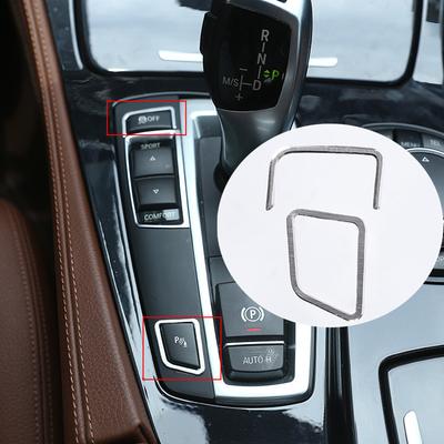 Aluminum Alloy Car Center Console Gear Shift Left Side Panel Decoration Cover Trim Fit For BMW 5 Series F10 5GT F07 2011-2017