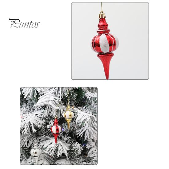 Set pandantiv cu tărtăcuță de Crăciun 4 buc. Decorațiuni festive pentru copac din plastic Pandantive pentru atmosferă colorată de vacanță