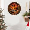 Acrylic Quiet Not Ticking Wall Clock Colorful Art Print Easy Mounting Perfect For Kitchen Living Space Decoration