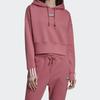 Adidas Originals RYV Sweatshirts Women's Dark Reddish Purple Hooded Moderate Regular EJ8539