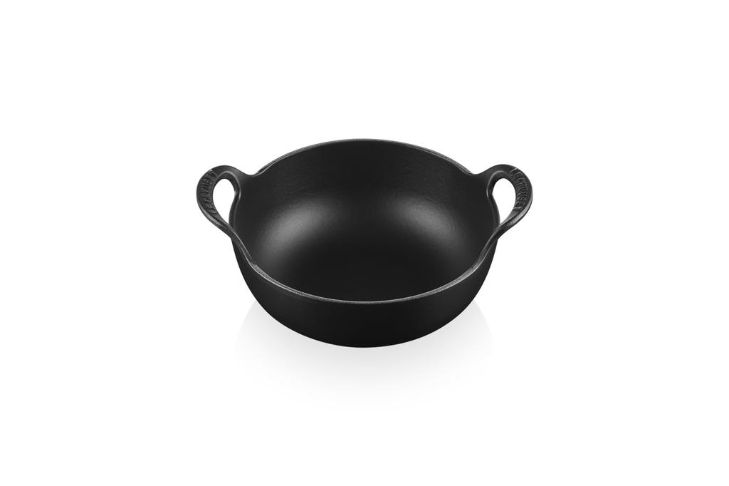 Le Creuset Balch Dish Double Handed Pot IH Compatible 20cm Matte Black 20142-20-00