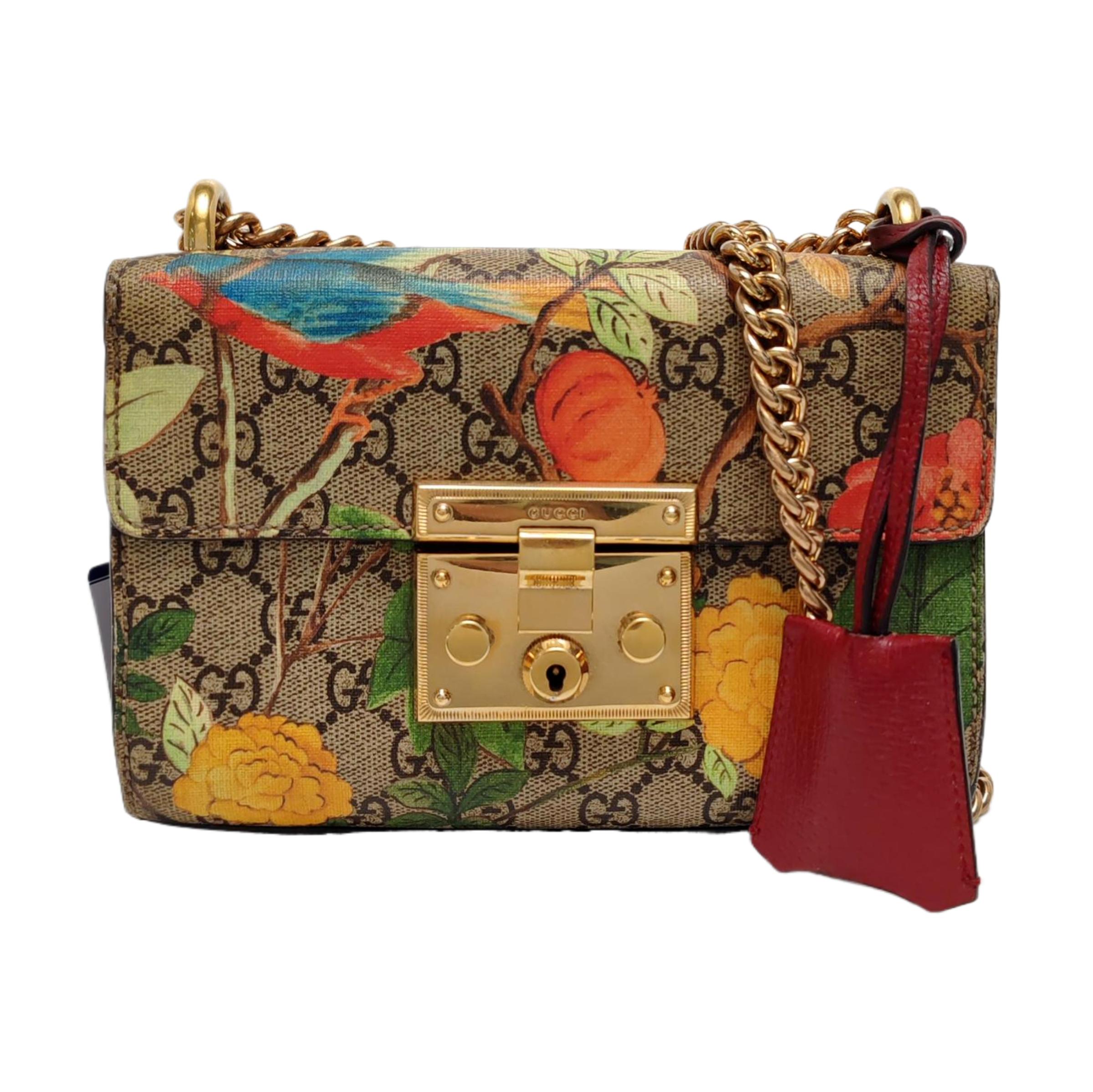 [Pre-Owned] Padlock Small Multicolor Coated Canvas