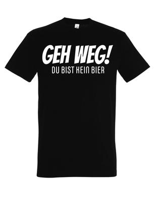 Herren „GEH WEG!“"""T-Shirt Druck Logo Druck Lustiges Geschenk Statement Männer"""