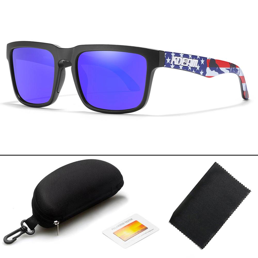 KDEAM Design New Polarized Sunglasses For Men Women Fashion Unisex Brand Trendy Outdoor Eyewear For Couple Mirror Colorful Lens