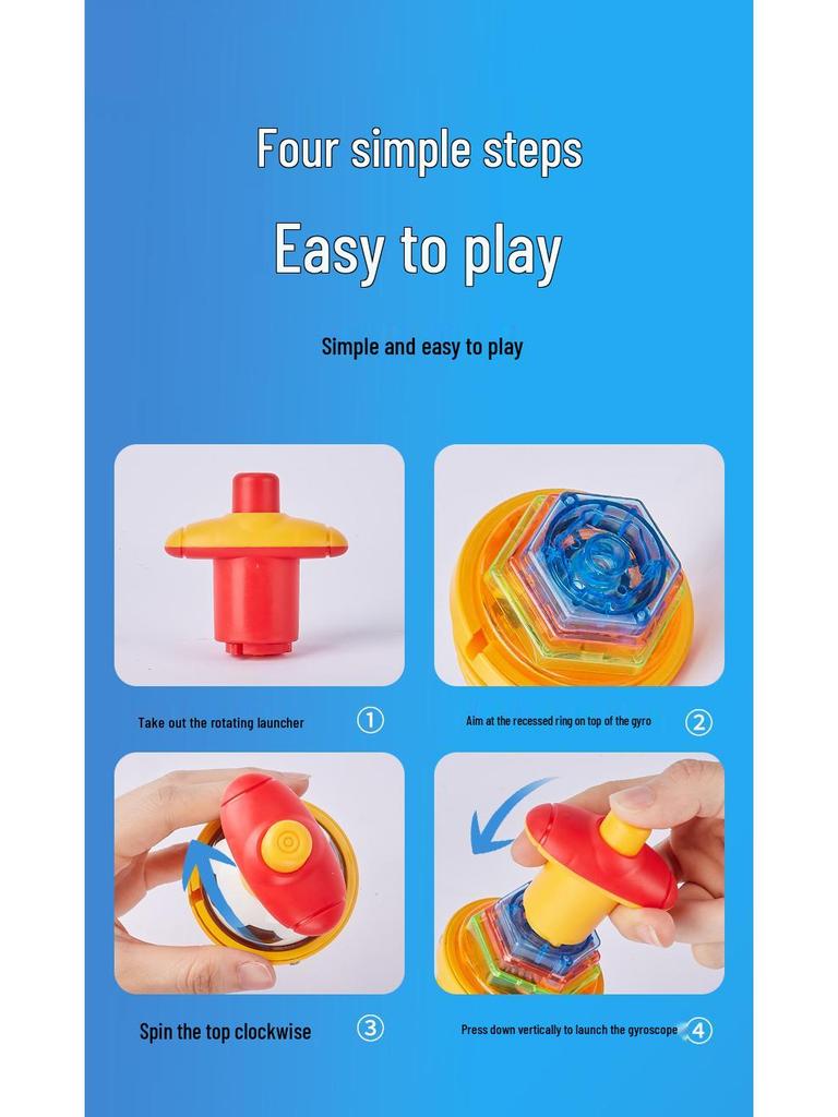 Children's Rotating Light & Sound Toy: Educational Outdoor Music Gyro with Colorful Lights for Boys and Girls Ages 2-3