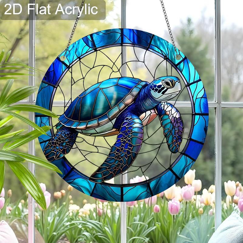 Acryl-Meeresschildkröte Sonnenschutzglas-Effekt Fensterhänge-Ornament Schildkrötenliebhaber Geschenke