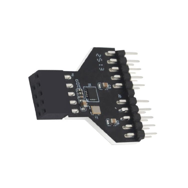 Computer Motherboards Expansion Cable Double 9Pin USB2.0 Header Splitter For Simultaneous Peripherals Device Connection