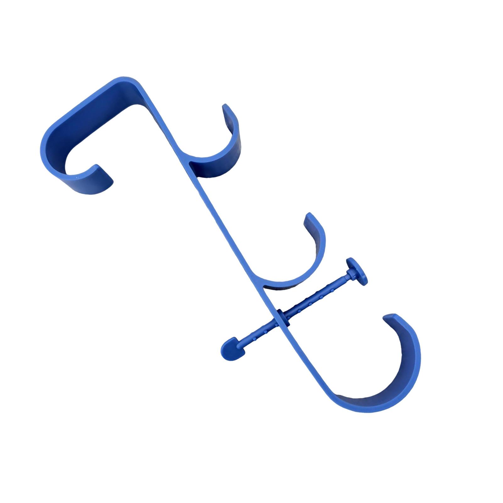 

Держатель сетки-скиммера для листьев бассейна, стабильная вешалка для бассейна, полка для хранения на стороне бассейна, простая в использовании 2 синий