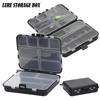 Portable Lure Storage Box  Double Sided Fishing Parts Storage Box With Hand Rope Multi Function Fishing Gear Accessories
