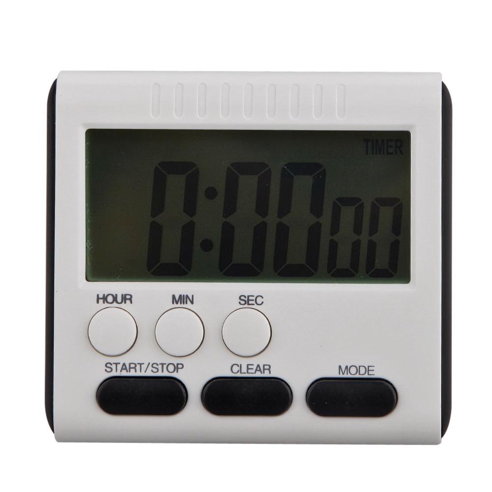 Multifunction Kitchen Timer 24 Hour Kitchen Electronic Clock Portable LCD Digital Display  Practical for Kids and Seniors