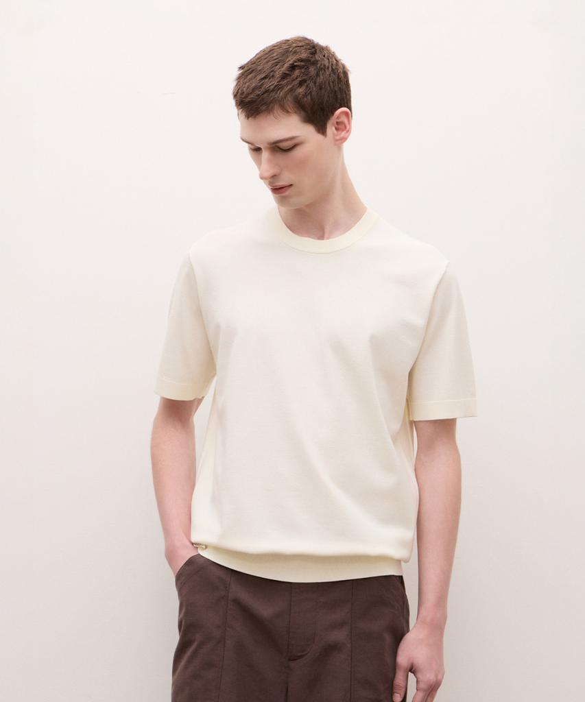 Jilseutyueoteunyuyogmaen Silky Crew Neck Knit - Ivory (Jnsw6B304Iv)