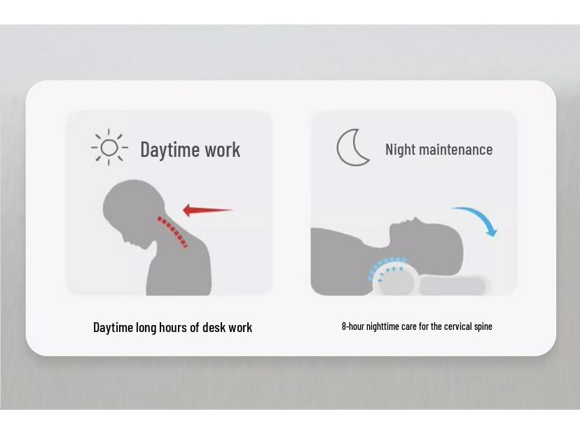 7A Antibacterial Anti-Slip Neck Protection Pillow Core - Sleep Aid for Students and Adults, Home Use, Non-Deforming, Pair Pack