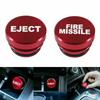 Universal Car Cigarette Lighter Button Cover Interior Accessories Red Fire Missile Eject Button Car Cigarette Lighter Plug 12V