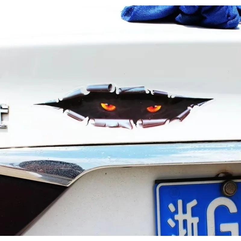Styling auta 3D stereoskopický simulovaný oční peep auto samolepka okno auto zadní dveře samolepka vodotěsná dekorace karoserie samolepka