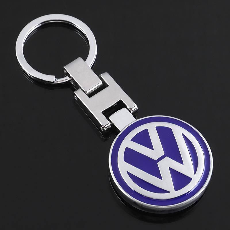 For VW NSKX-F25 New Double sided Key Ring for VW Volkswagen Golf Polo Passat Touran Jetta Metal Car Keychain Pendant Interior Mouldings IF9