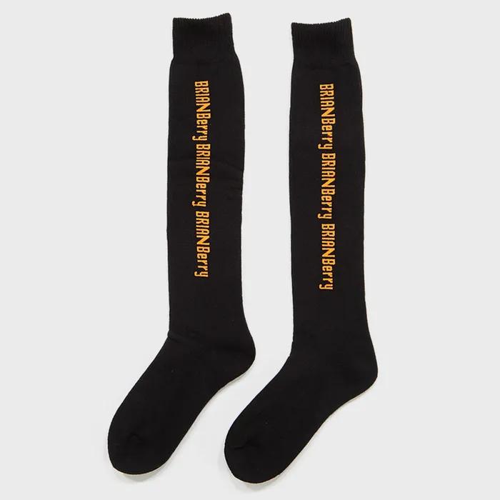 BERRY KNEE SOCKS_BLACK